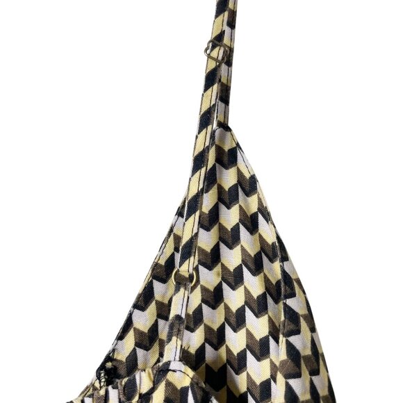 Rip Curl Juniors' Isla Geo-Printed Midi Dress Spaghetti Strap Linen Blend Size M - Picture 8 of 11